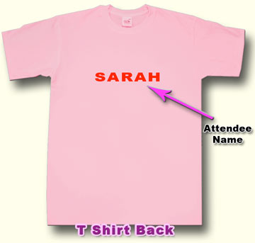 hen party t shirt back print