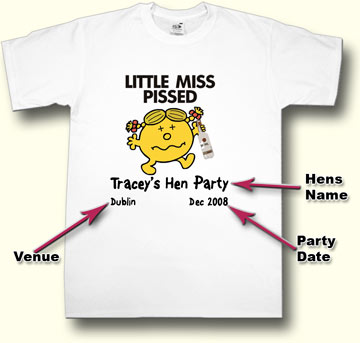 littlemisspissed Hen Party T shirt